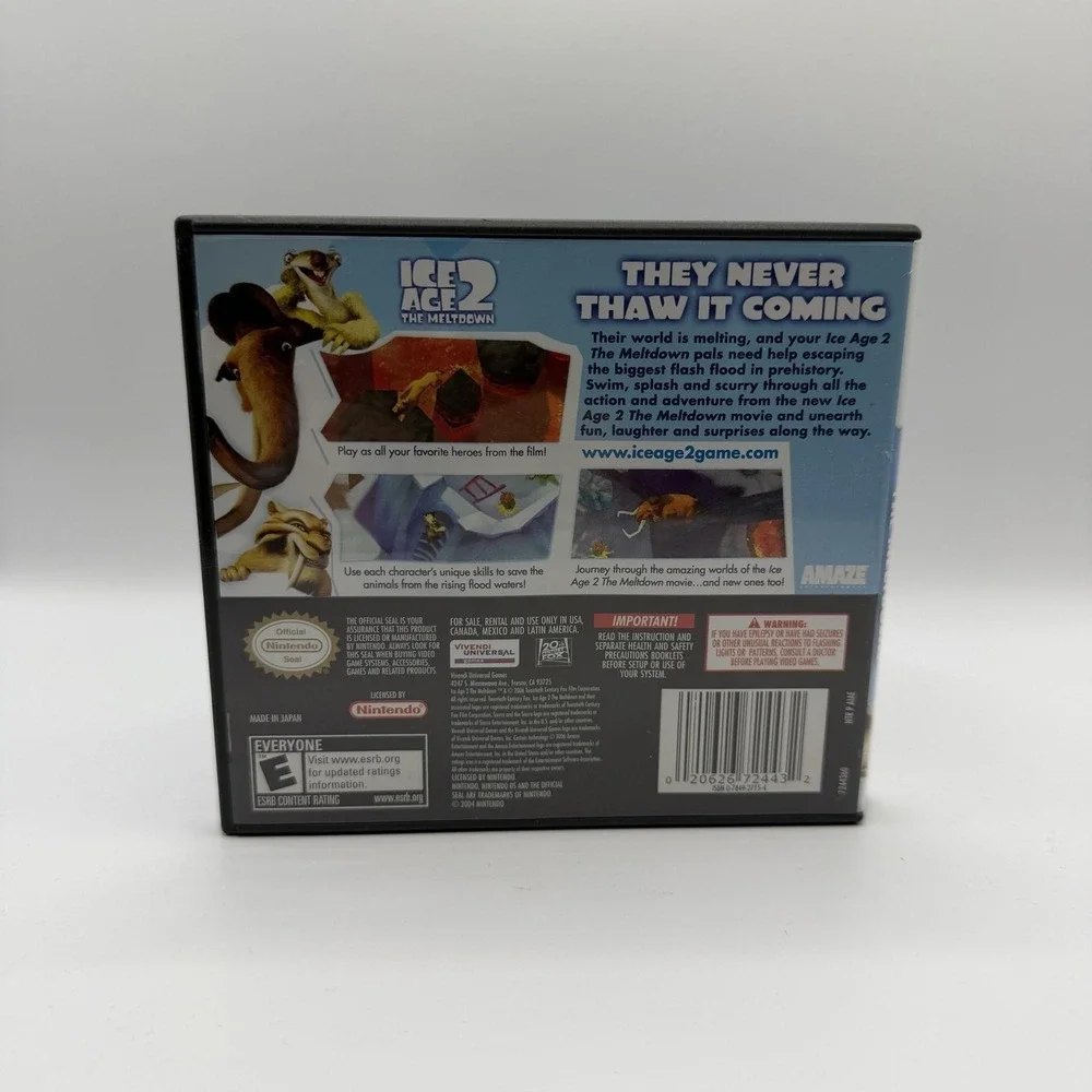 Ice Age 2: The Meltdown Nintendo DS Game E Sierra NTSC-U/C Case Manual CIB